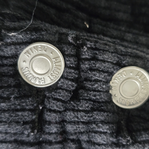 Almost Famous Coudoury Skirt Womens Sz L Black Short Cotton Blend Pockets Y2k - Picture 7 of 12